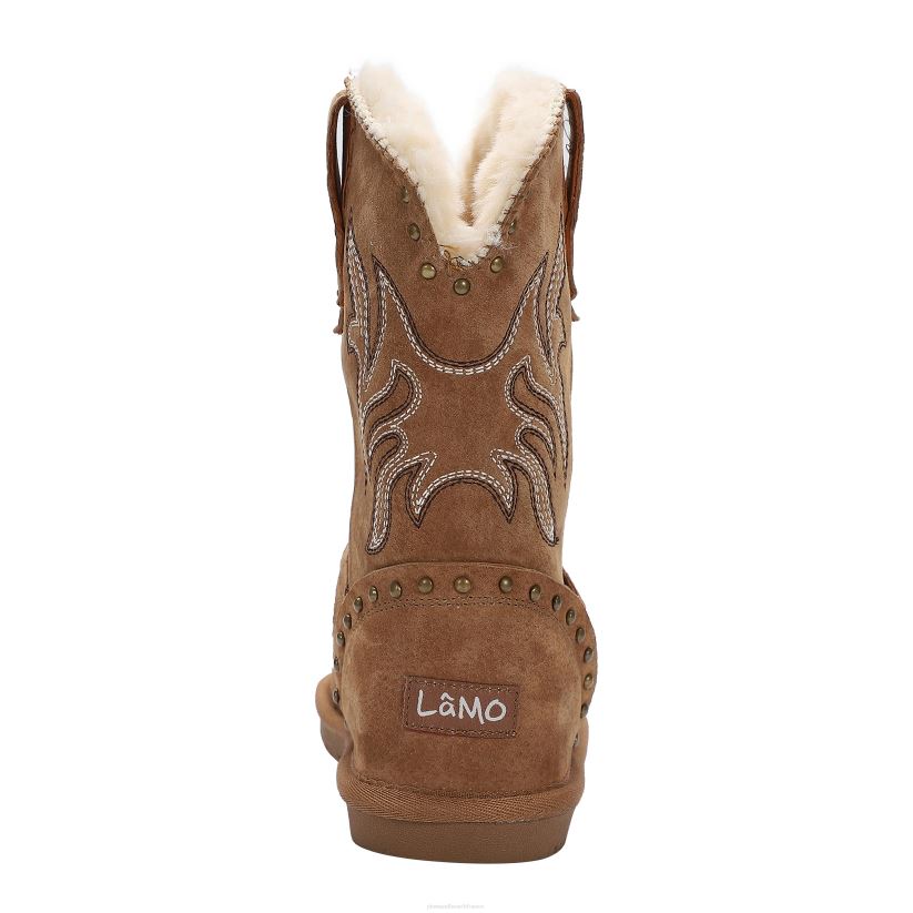 Plow & Hearth saisonniers et cadeaux lamo bottes wrangler en daim pour enfant - châtaigne - taille 1a 0BNZ3062