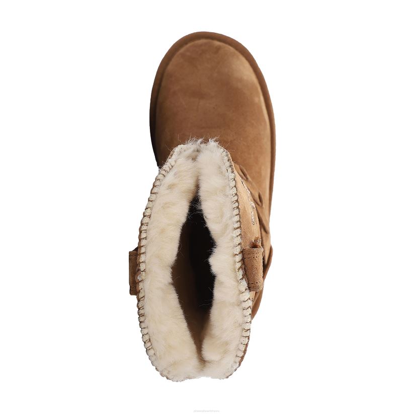 Plow & Hearth saisonniers et cadeaux lamo bottes wrangler en daim pour enfant - châtaigne - taille 1a 0BNZ3062