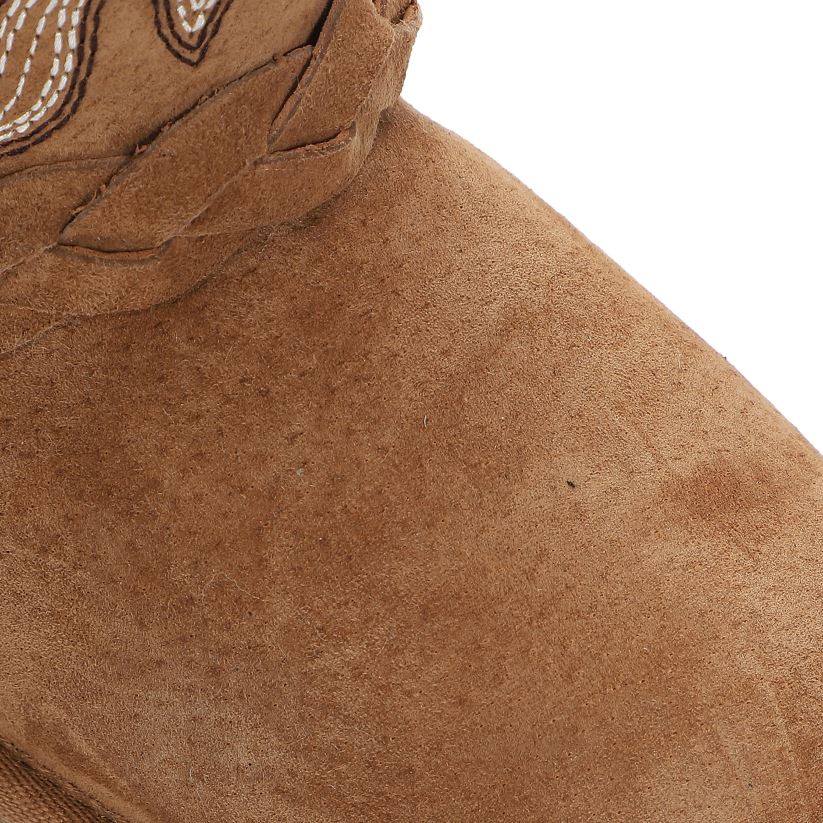 Plow & Hearth saisonniers et cadeaux lamo bottes wrangler en daim pour enfant - châtaigne - taille 1a 0BNZ3062