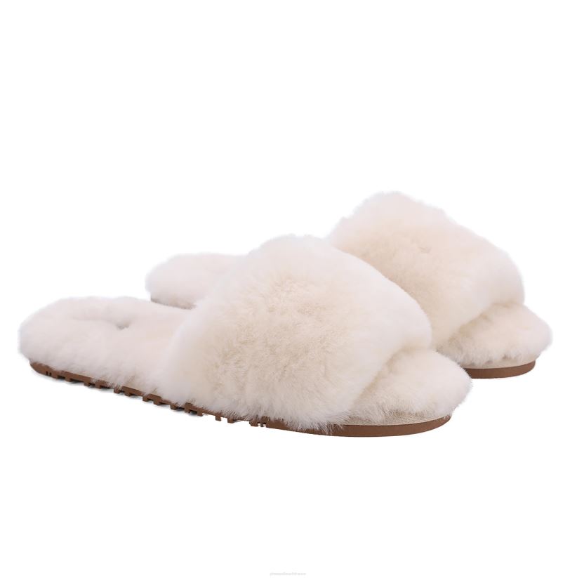 Plow & Hearth saisonniers et cadeaux lamo chausson femme naomi en peau de mouton - crème - m 0BNZ3057