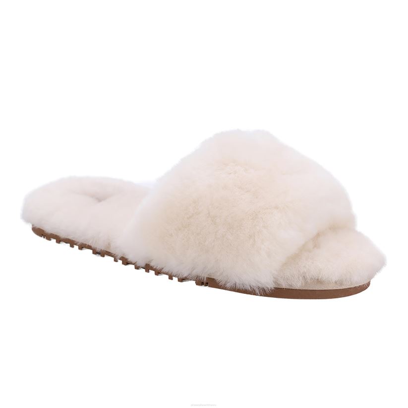 Plow & Hearth saisonniers et cadeaux lamo chausson femme naomi en peau de mouton - crème - m 0BNZ3057