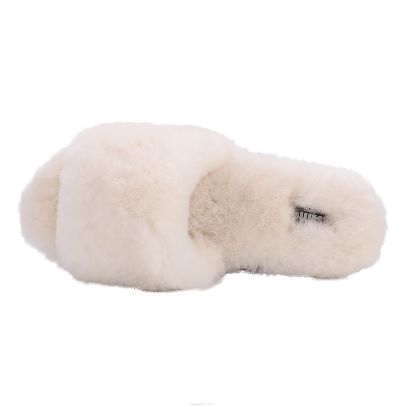 Plow & Hearth saisonniers et cadeaux lamo chausson femme naomi en peau de mouton - crème - m 0BNZ3057