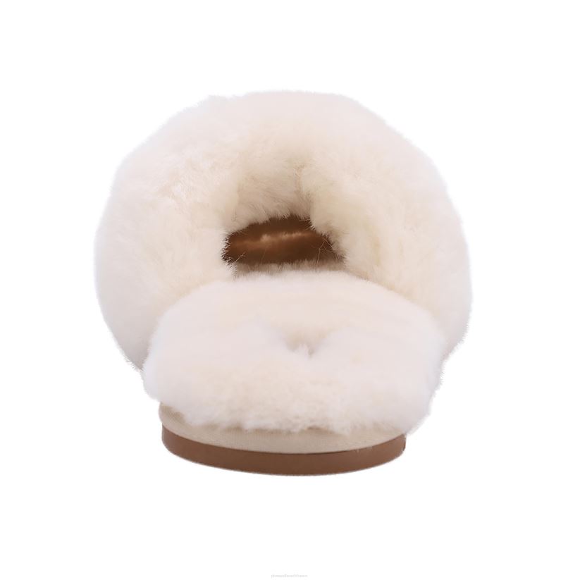 Plow & Hearth saisonniers et cadeaux lamo chausson femme naomi en peau de mouton - crème - m 0BNZ3057