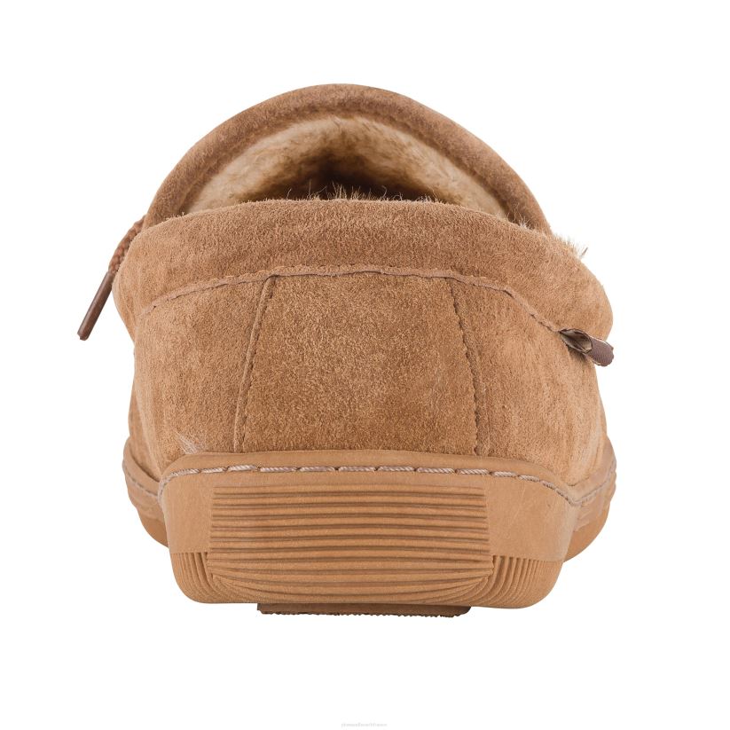 Plow & Hearth saisonniers et cadeaux lamo mocassins à enfiler en daim pour femme - châtaigne - taille 5 0BNZ3024