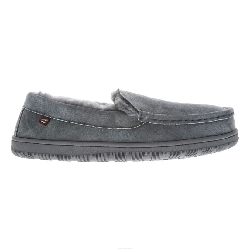 Plow & Hearth saisonniers et cadeaux lamo mocassins harrison en daim pour hommes - noir - taille 7 0BNZ3018