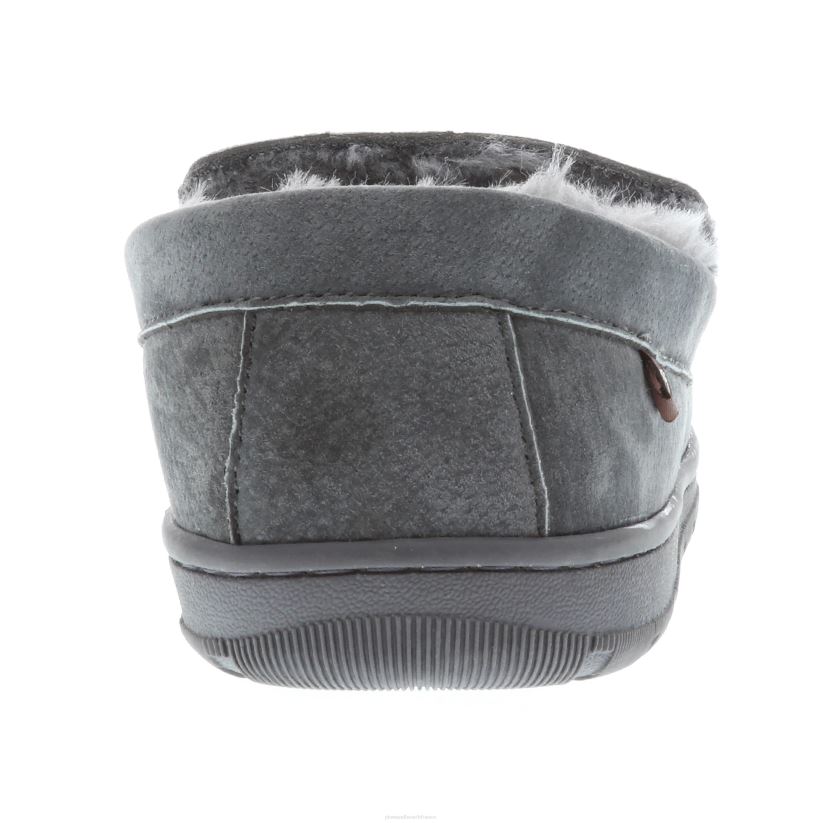 Plow & Hearth saisonniers et cadeaux lamo mocassins harrison en daim pour hommes - noir - taille 7 0BNZ3018