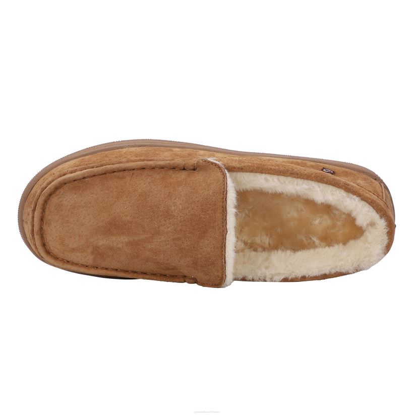 Plow & Hearth saisonniers et cadeaux lamo mocassins harrison en daim pour hommes - noir - taille 7 0BNZ3018