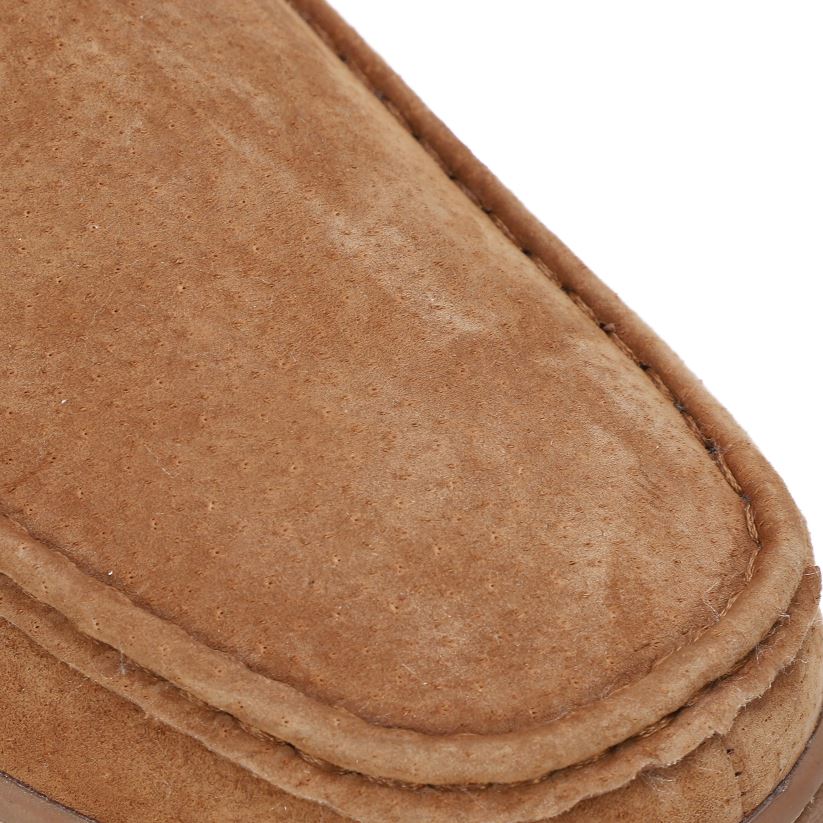 Plow & Hearth saisonniers et cadeaux lamo mocassins harrison en daim pour hommes - noir - taille 7 0BNZ3018