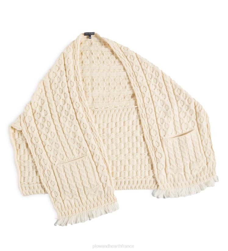 Plow & Hearth saisonniers et cadeaux pull cache-cœur en laine mérinos irlandaise pour femme - rouge 0BNZ3039