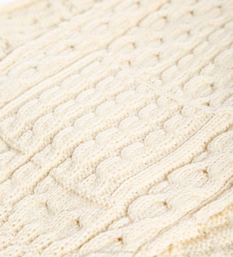 Plow & Hearth saisonniers et cadeaux pull cache-cœur en laine mérinos irlandaise pour femme - rouge 0BNZ3039