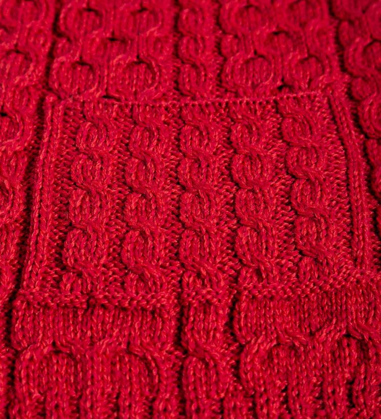 Plow & Hearth saisonniers et cadeaux pull cache-cœur en laine mérinos irlandaise pour femme - rouge 0BNZ3039