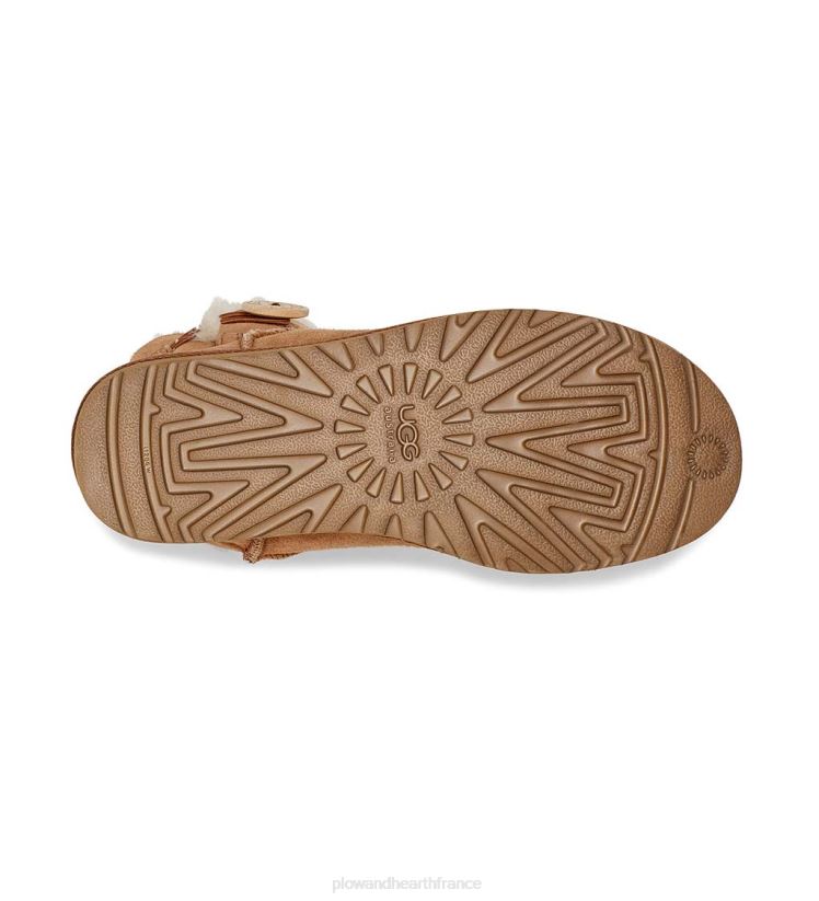 Plow & Hearth saisonniers et cadeaux ugg bottes mini bailey bouton ii pour femmes - noir - taille 10 0BNZ3064