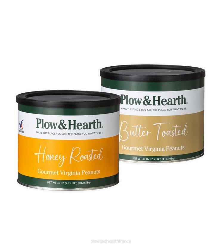 Plow & Hearth saisonniers et cadeaux cacahuètes de Virginie extra grosses aromatisées - grillées au miel 0BNZ2982
