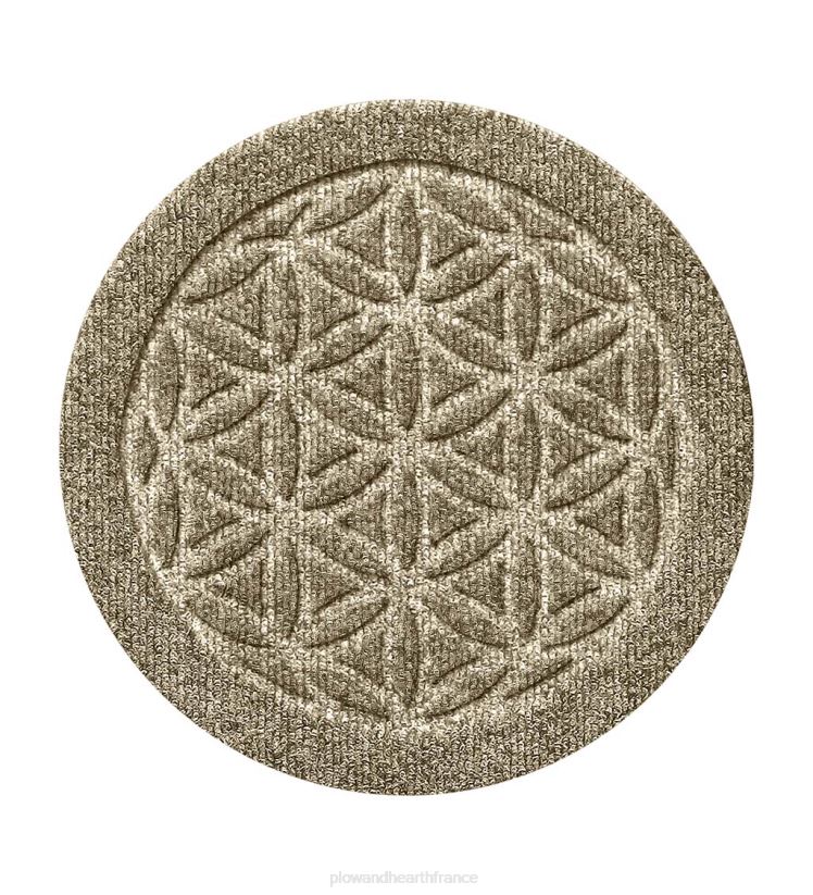 Plow & Hearth tapis et nattes Dessous de plat pour plantes fleur de vie waterhog 12