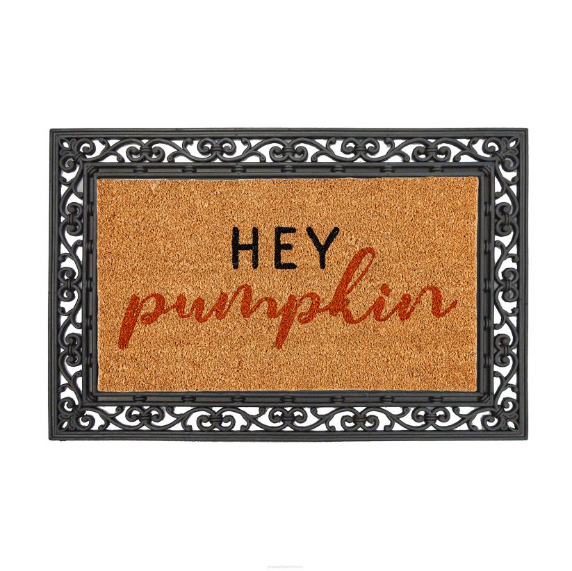 Plow & Hearth tapis et nattes Hé, tapis et plateau en fibre de coco citrouille 0BNZ1955