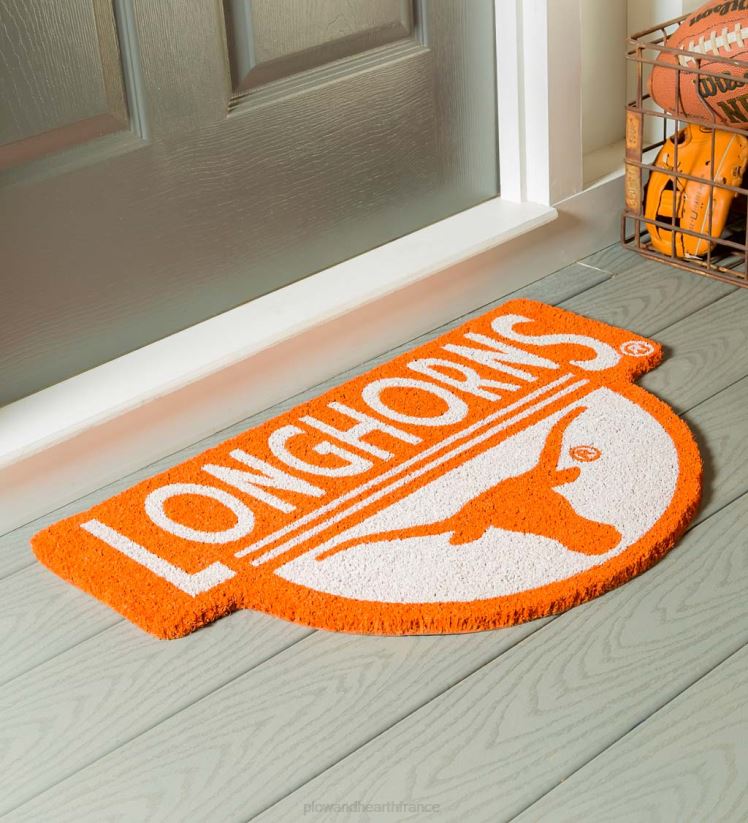 Plow & Hearth tapis et nattes Paillasson en fibre de coco en forme d'équipe ncaa - Tigres auburn 0BNZ1496