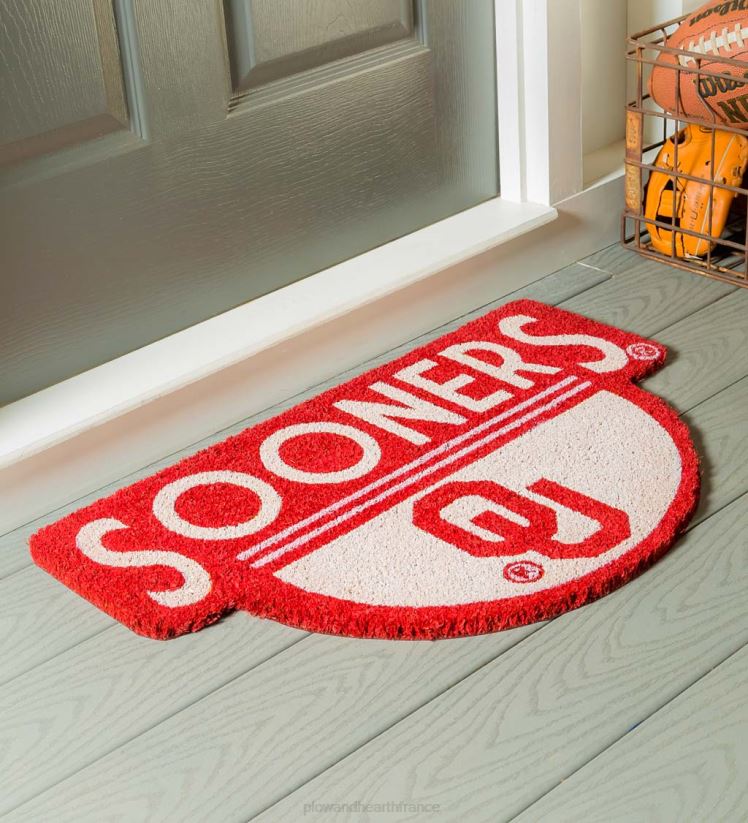 Plow & Hearth tapis et nattes Paillasson en fibre de coco en forme d'équipe ncaa - Tigres auburn 0BNZ1496