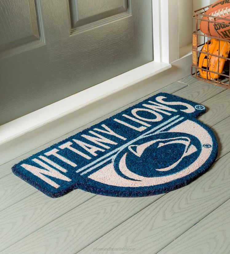 Plow & Hearth tapis et nattes Paillasson en fibre de coco en forme d'équipe ncaa - Tigres auburn 0BNZ1496