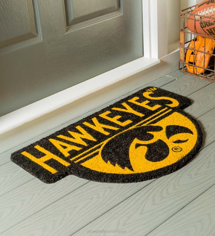 Plow & Hearth tapis et nattes Paillasson en fibre de coco en forme d'équipe ncaa - Tigres auburn 0BNZ1496