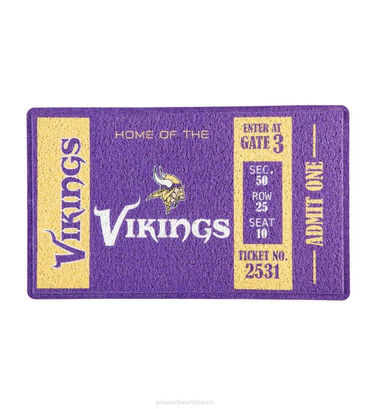 Plow & Hearth tapis et nattes Paillasson en gazon durable des Vikings du Minnesota 0BNZ1419