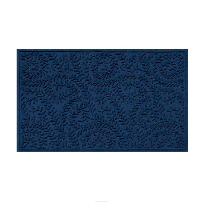 Plow & Hearth tapis et nattes Paillasson feuilles intérieur/extérieur waterhog, 20" x 30" - marine 0BNZ1294