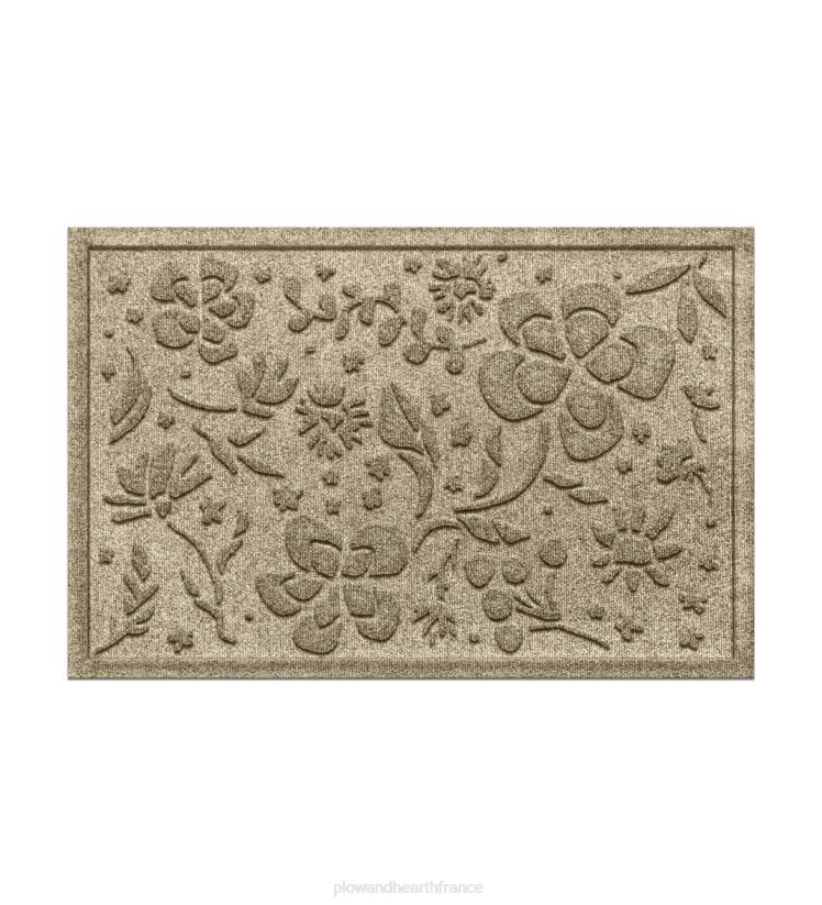 Plow & Hearth tapis et nattes Paillasson floral intérieur/extérieur Waterhog, 2' x 3' - anthracite 0BNZ1319