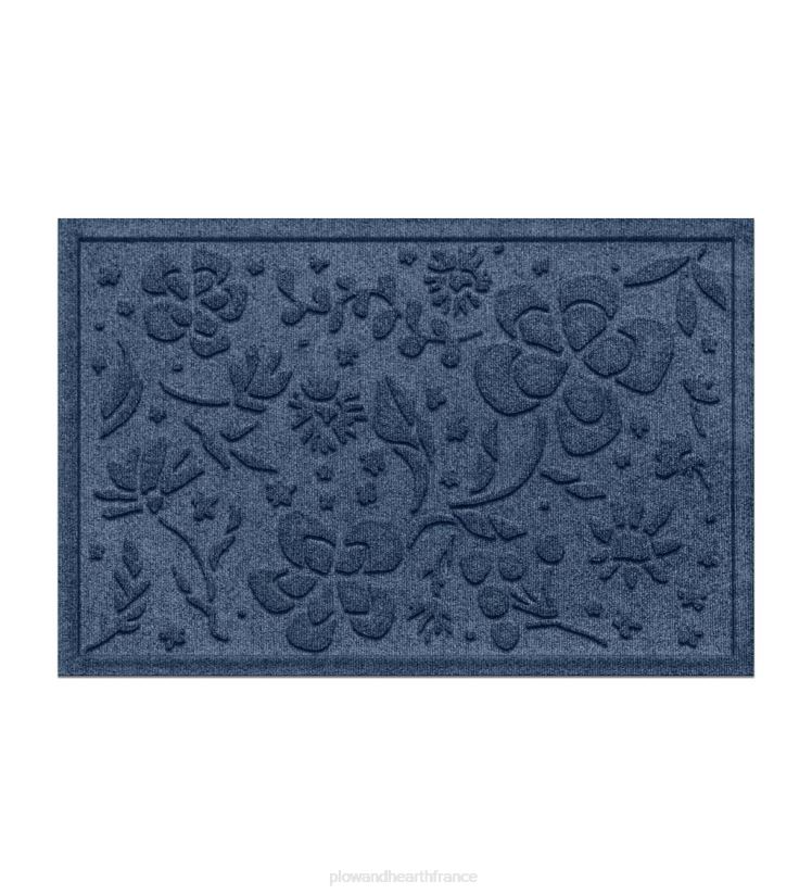 Plow & Hearth tapis et nattes Paillasson floral intérieur/extérieur Waterhog, 2' x 3' - anthracite 0BNZ1319