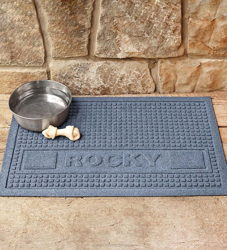 Plow & Hearth tapis et nattes Paillasson personnalisé pour animaux de compagnie carrés de waterhog 0BNZ1299