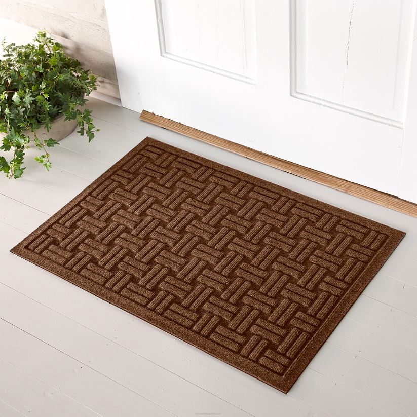 Plow & Hearth tapis et nattes Paillasson tressé en panier Waterhog, 20