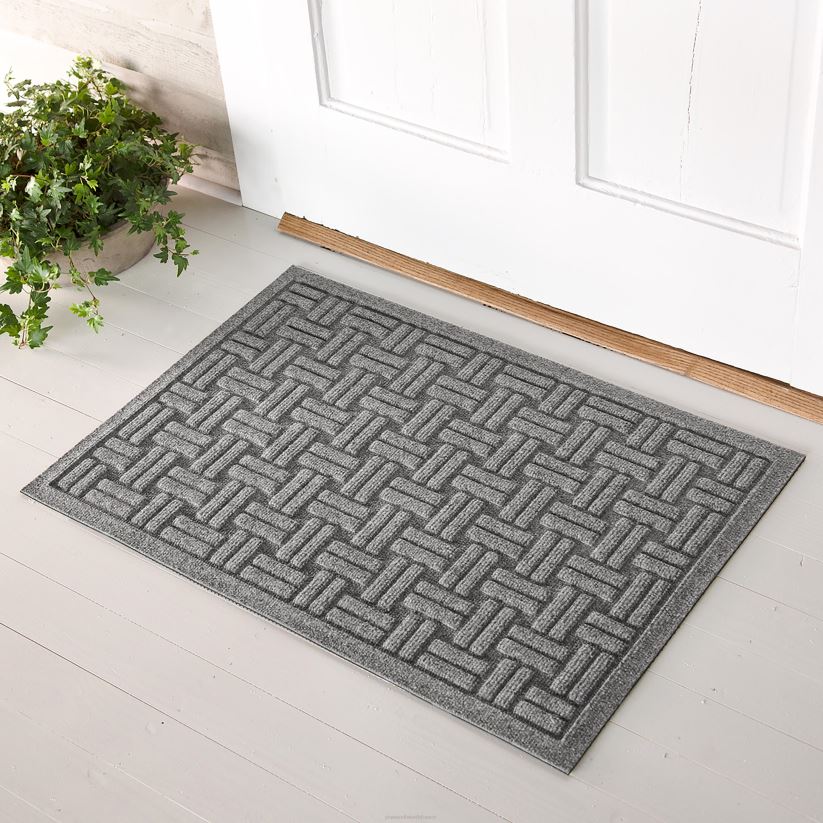 Plow & Hearth tapis et nattes Paillasson tressé en panier Waterhog, 20