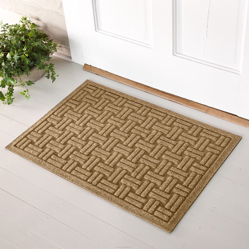 Plow & Hearth tapis et nattes Paillasson tressé en panier Waterhog, 20