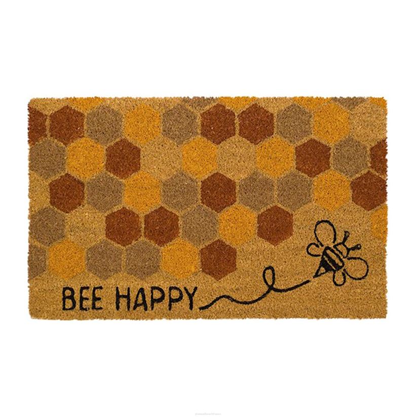 Plow & Hearth tapis et nattes Tapis de coco Bee Happy 0BNZ1936