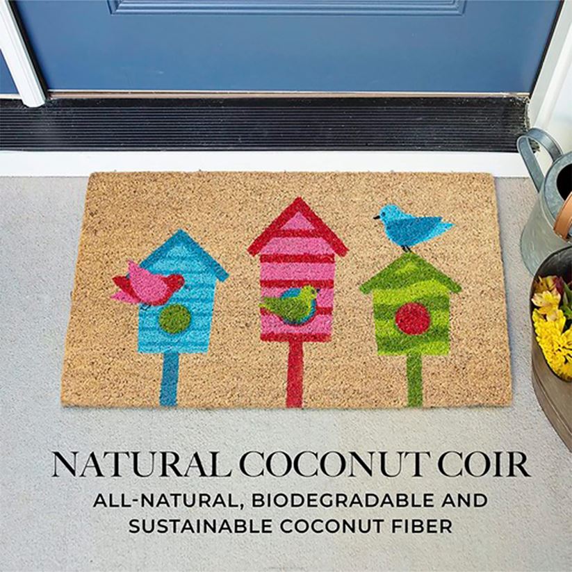 Plow & Hearth tapis et nattes Tapis de coco trio pour nichoir à oiseaux 0BNZ1939