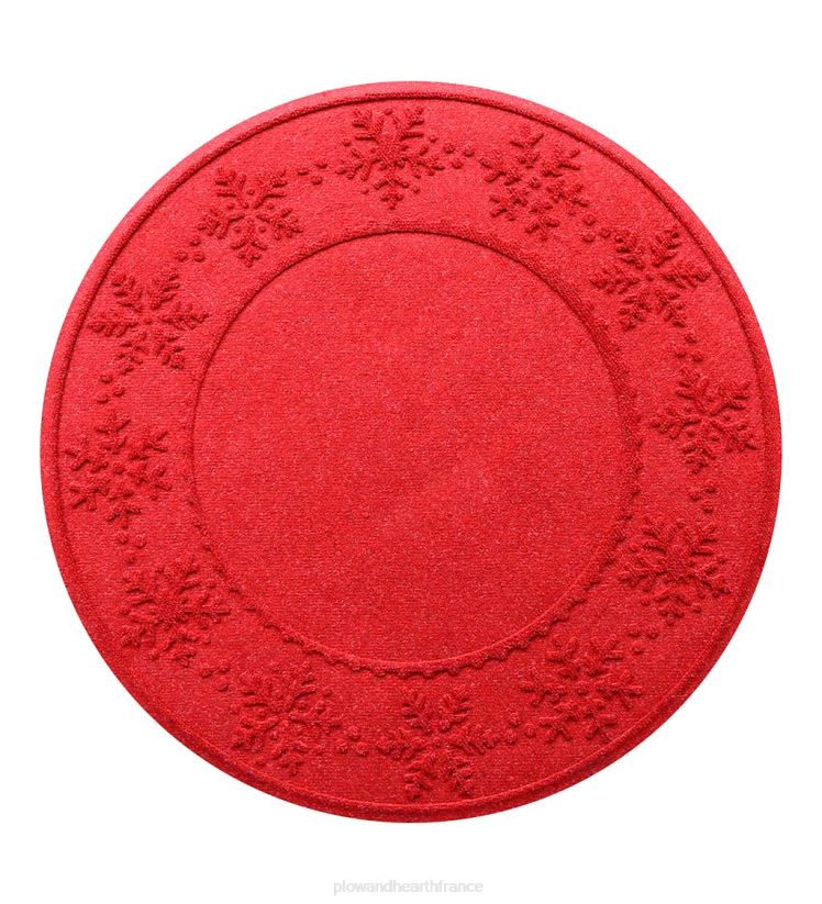 Plow & Hearth tapis et nattes Tapis de sapin de Noël anti-déversement Waterhog en forme de flocon de neige - bleu 0BNZ1954