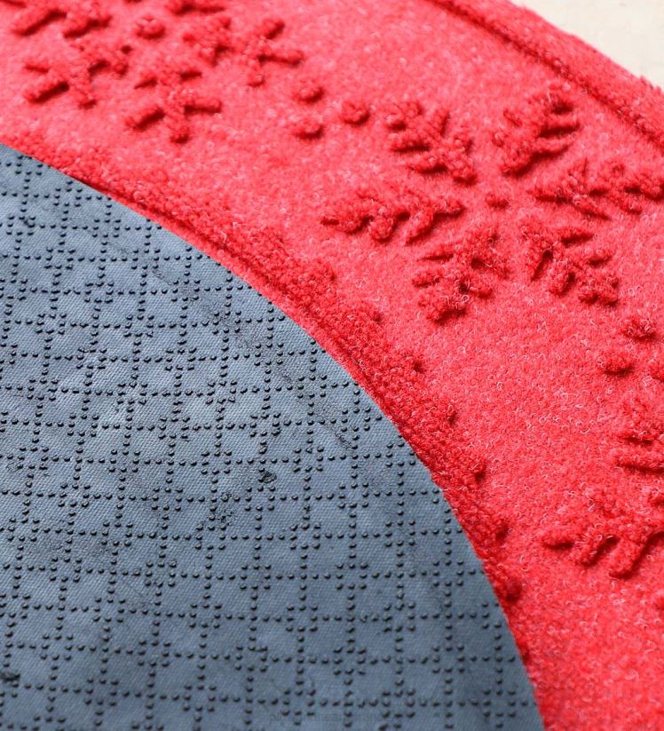 Plow & Hearth tapis et nattes Tapis de sapin de Noël anti-déversement Waterhog en forme de flocon de neige - bleu 0BNZ1954