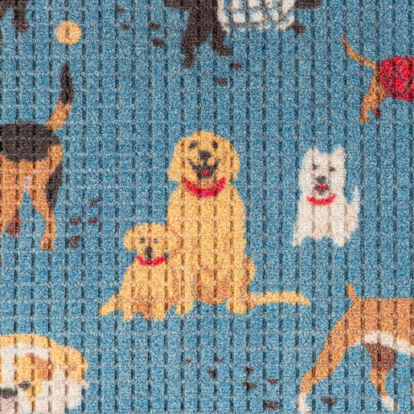 Plow & Hearth tapis et nattes Tapis de waterhog de luxe pour parc à chiens - bleu 0BNZ1938