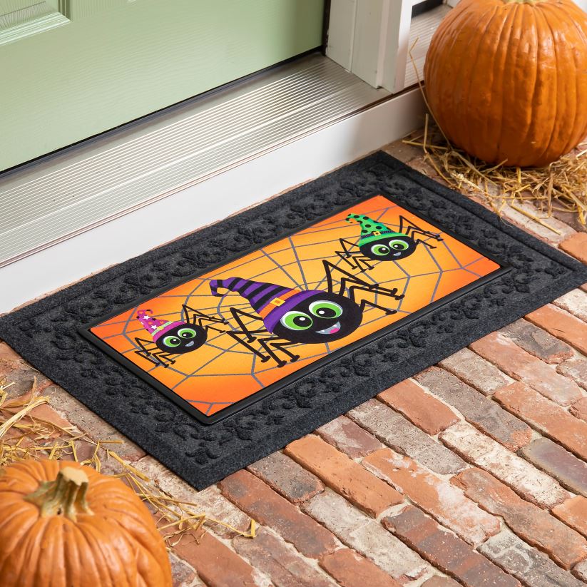 Plow & Hearth tapis et nattes joyeux halloween araignées sassafras tapis de commutation 0BNZ1956