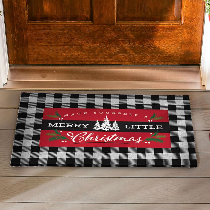 Plow & Hearth tapis et nattes joyeux petit tapis de commutateur de sassafras de Noël 0BNZ1531