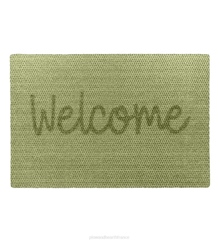 Plow & Hearth tapis et nattes paillasson de bienvenue aspect sisal - vert 0BNZ1935