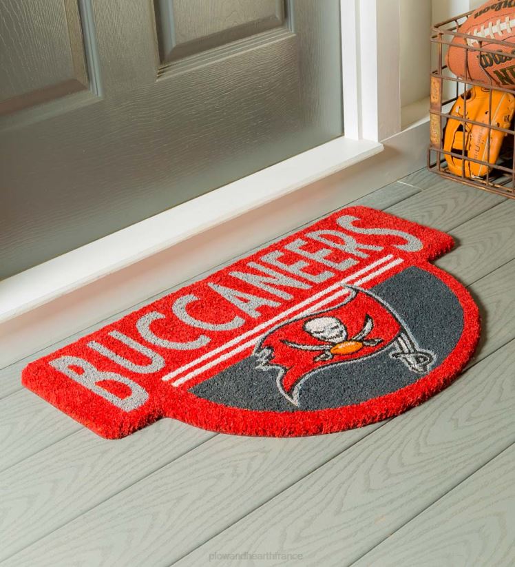 Plow & Hearth tapis et nattes paillasson en fibre de coco en forme de nfl - boucaniers 0BNZ1589