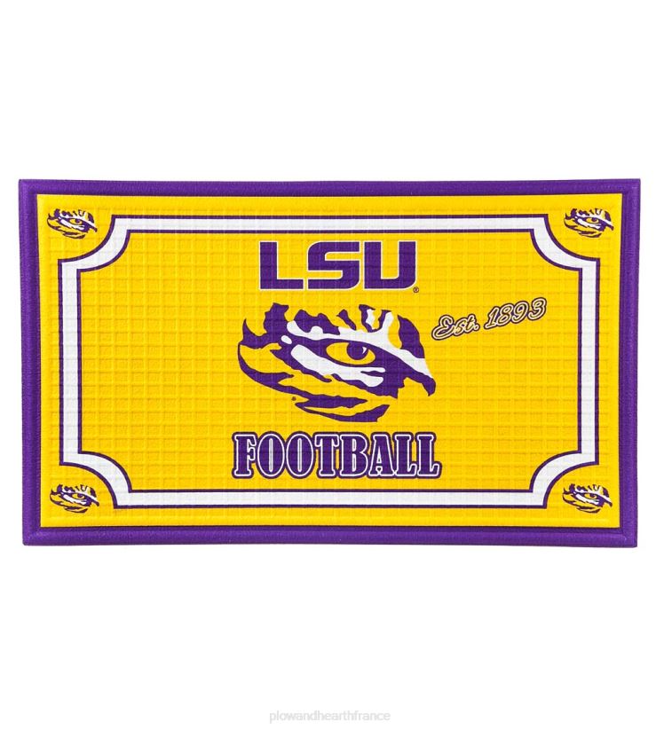 Plow & Hearth tapis et nattes paillasson en relief de fierté d'équipe universitaire intérieure/extérieure - lsu 0BNZ1434