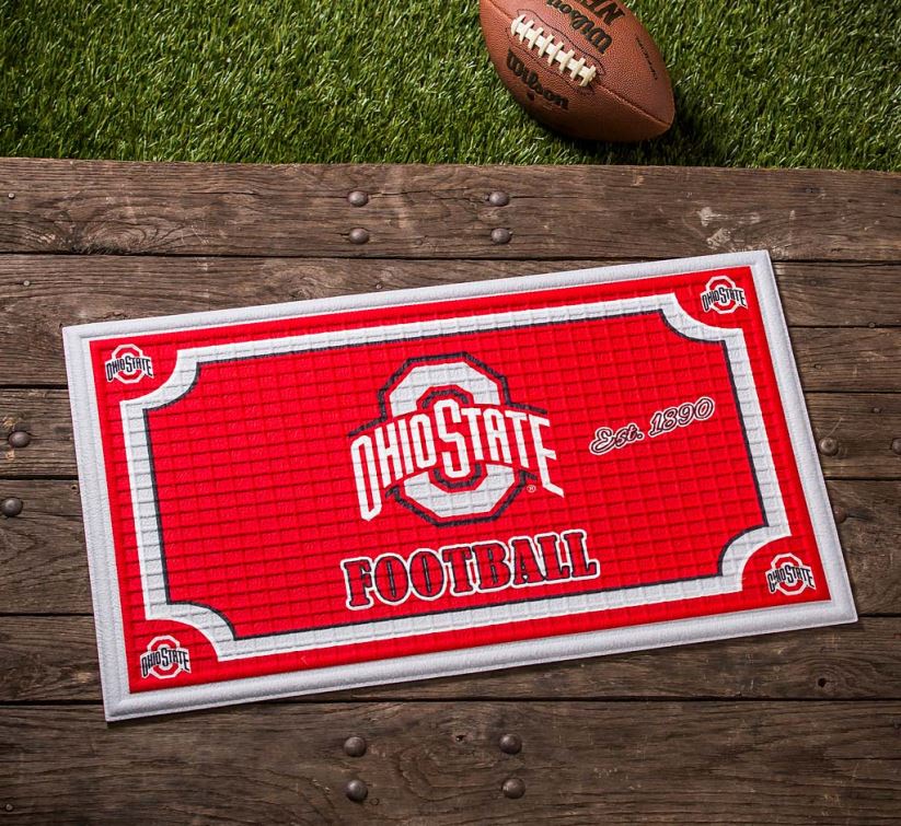 Plow & Hearth tapis et nattes paillasson en relief de fierté d'équipe universitaire intérieure/extérieure - lsu 0BNZ1434