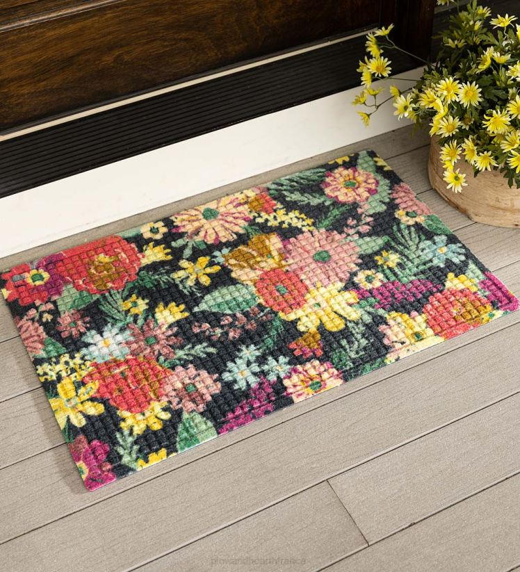 Plow & Hearth tapis et nattes paillasson imprimé waterhog, motif fraîchement cueilli 0BNZ1300