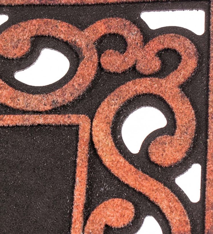 Plow & Hearth tapis et nattes plateau de tapis de sassafras à parchemins panachés 0BNZ1558