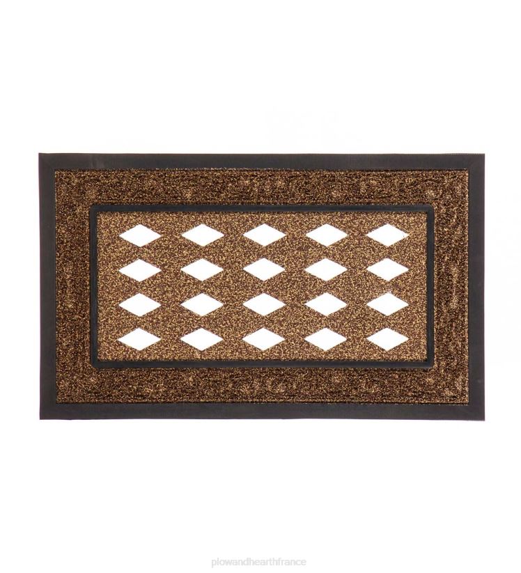 Plow & Hearth tapis et nattes plateau à tapis sassafras à parchemin marron 0BNZ1568