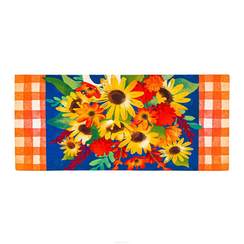 Plow & Hearth tapis et nattes tapis de commutateur de sassafras de bouquet floral d'automne 0BNZ1963