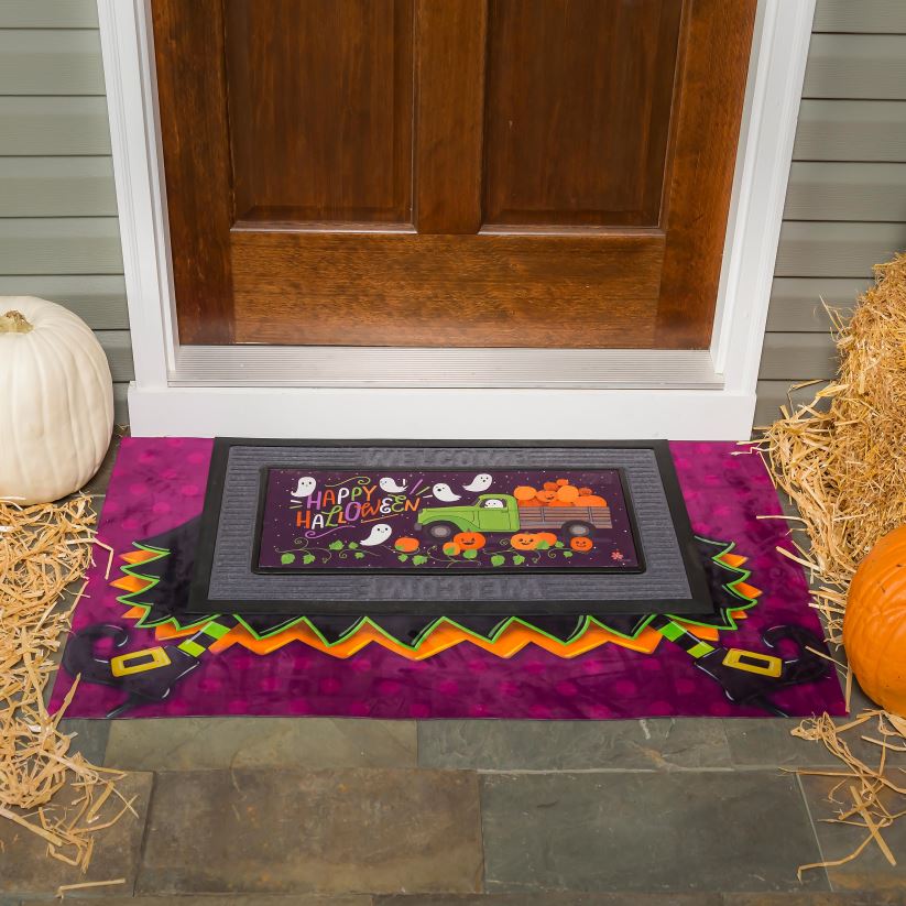 Plow & Hearth tapis et nattes tapis de superposition de sorcière d'Halloween 0BNZ1945
