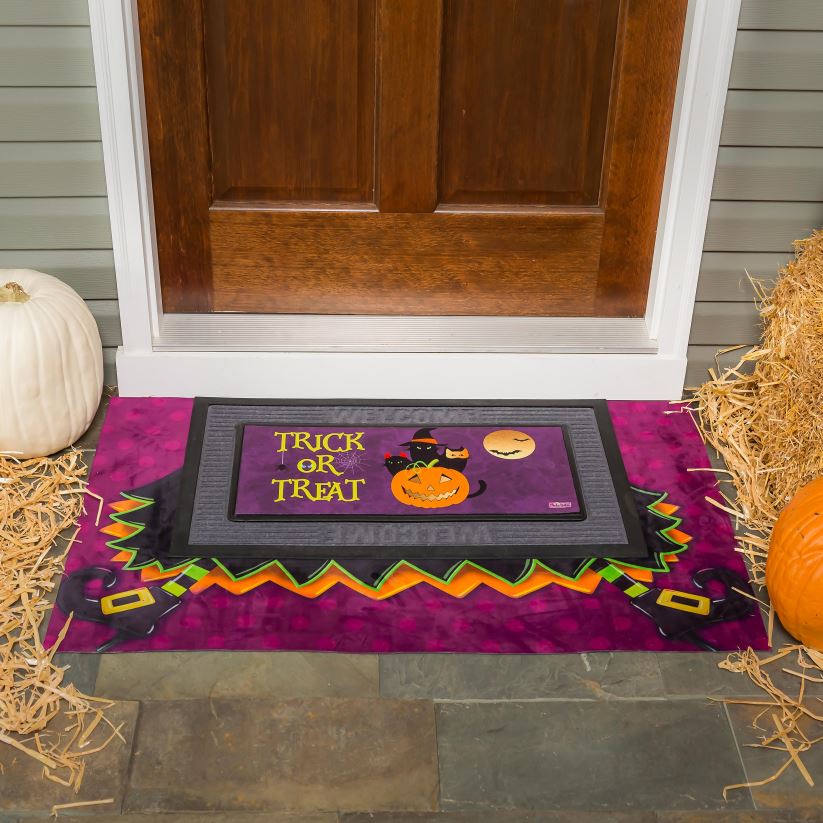Plow & Hearth tapis et nattes tapis de superposition de sorcière d'Halloween 0BNZ1945