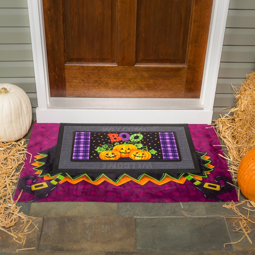 Plow & Hearth tapis et nattes tapis de superposition de sorcière d'Halloween 0BNZ1945