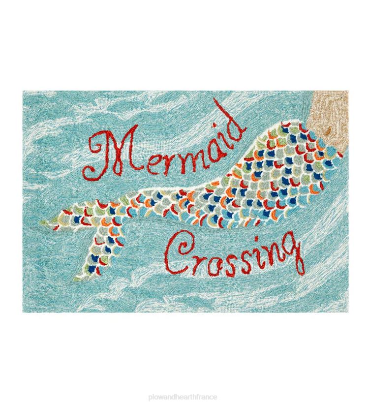 Plow & Hearth tapis et nattes tapis décoratif de passage de sirène, 24"l x 36"l 0BNZ1906